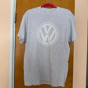 Volkswagen T-Shirt, Grey with White Logo, Unisex, Size L